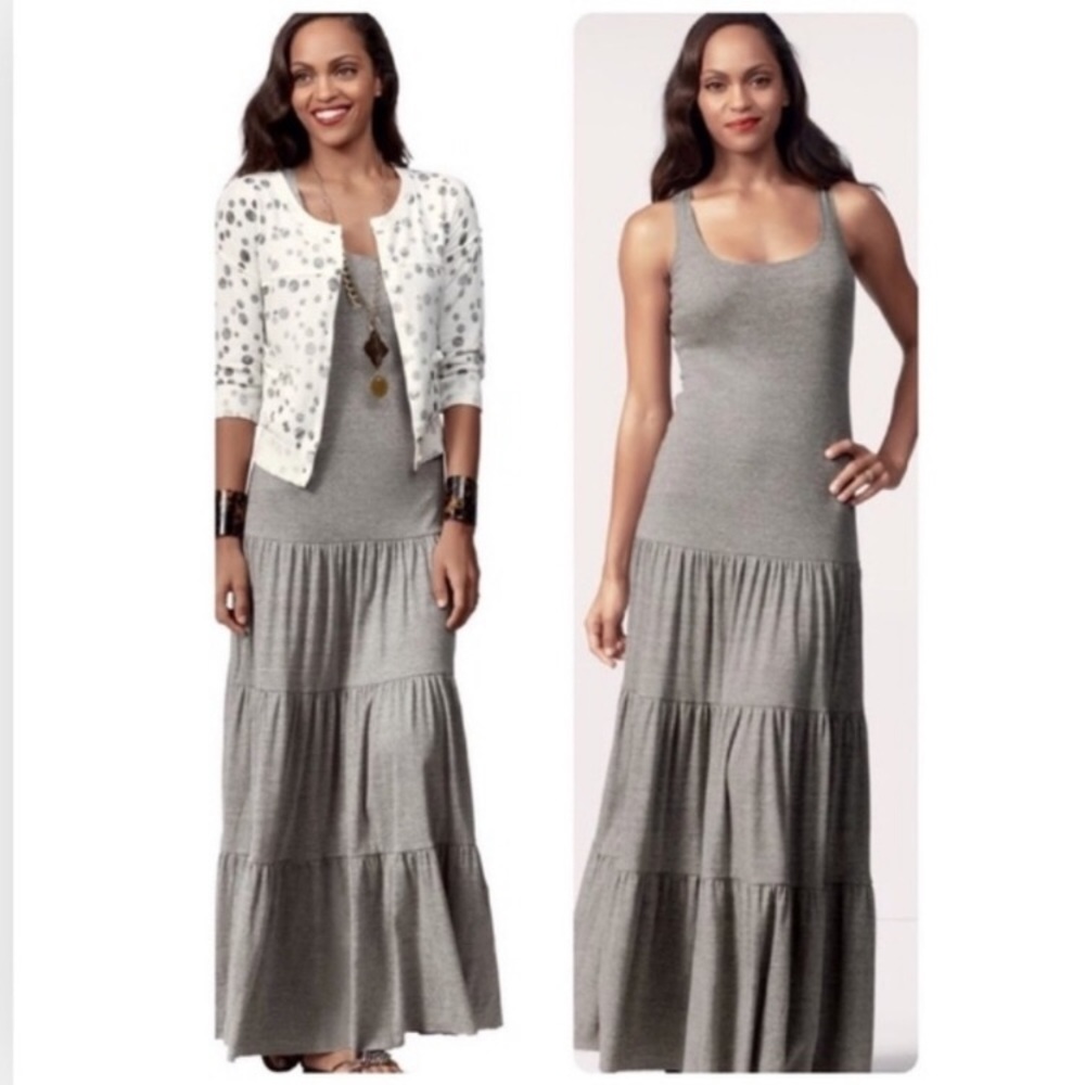 CAbi Resort Tiered Maxi Dress Size M